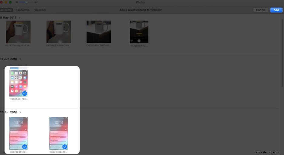 So erstellen Sie eine Diashow auf dem Mac in der Fotos-App 