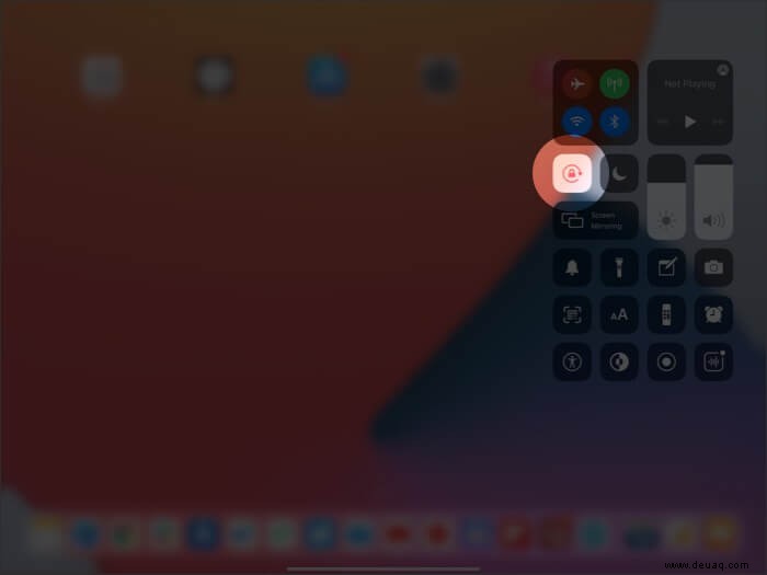 So ändern oder sperren Sie die Bildschirmausrichtung auf dem iPhone oder iPad 