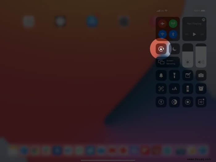So ändern oder sperren Sie die Bildschirmausrichtung auf dem iPhone oder iPad 