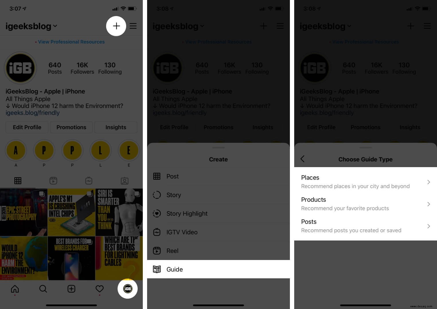 Eine vollständige Anleitung zum Erstellen von Instagram-Anleitungen auf dem iPhone 
