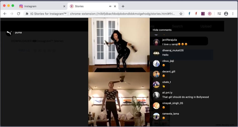 So sehen Sie Instagram live auf dem Mac 