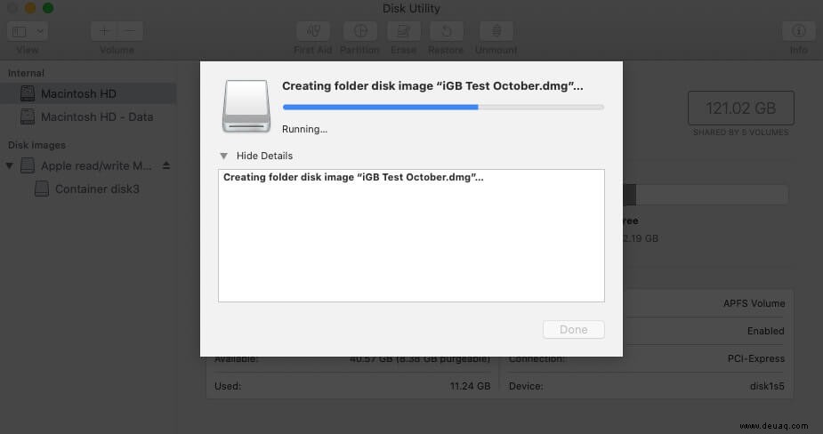 So schützen Sie einen Ordner auf dem Mac mit einem Passwort 