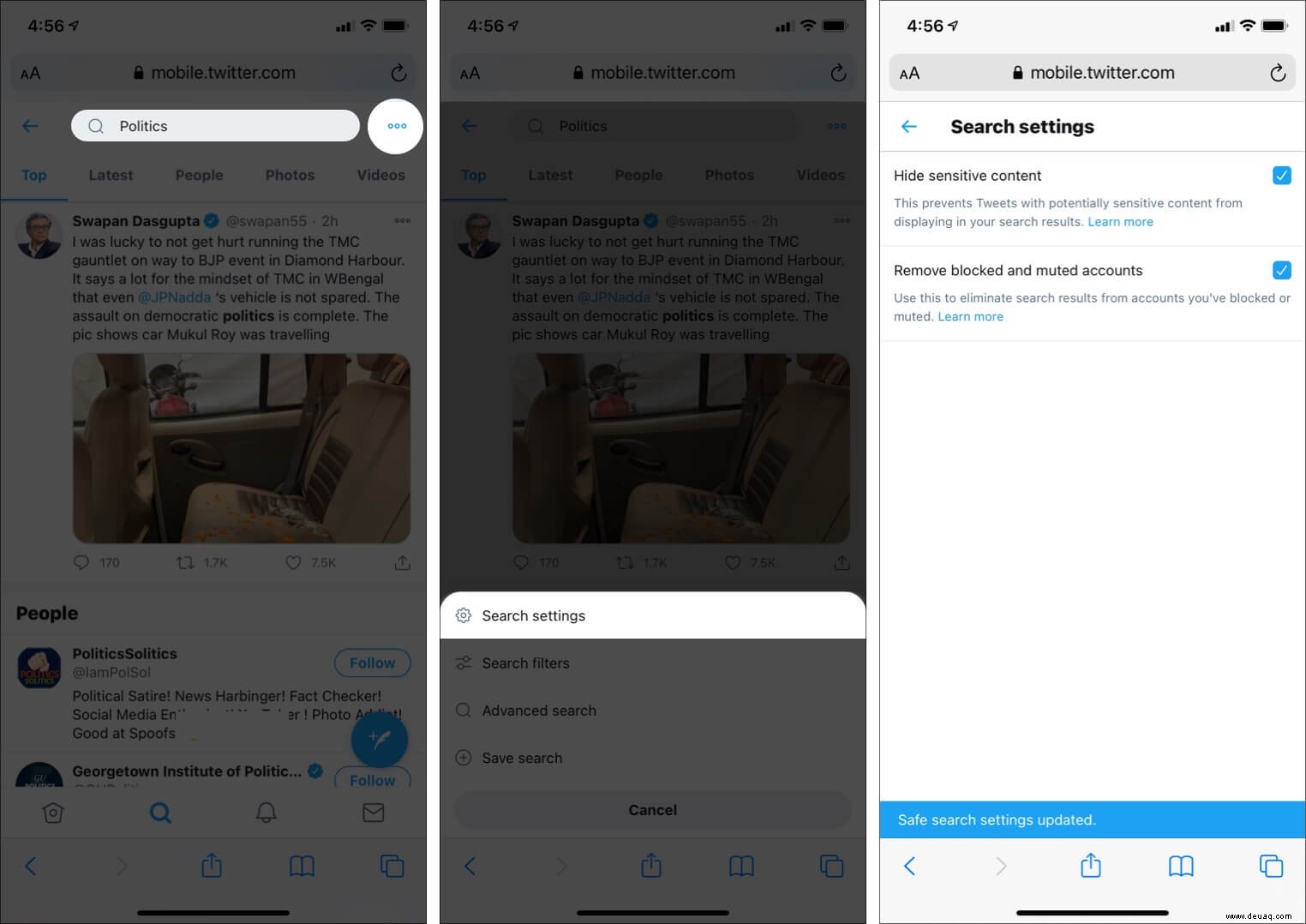 So aktivieren Sie den sicheren Twitter-Suchmodus auf iPhone, iPad und PC 