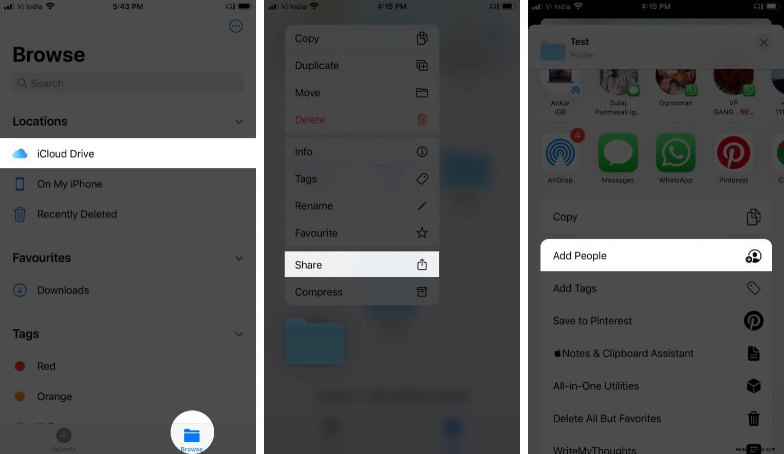 So teilen Sie iCloud Drive-Ordner von iPhone und iPad 