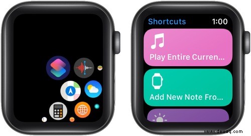 So verwenden Sie Shortcuts auf der Apple Watch in watchOS 7 