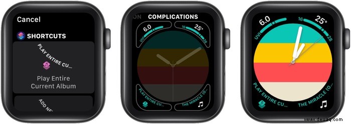 So verwenden Sie Shortcuts auf der Apple Watch in watchOS 7 