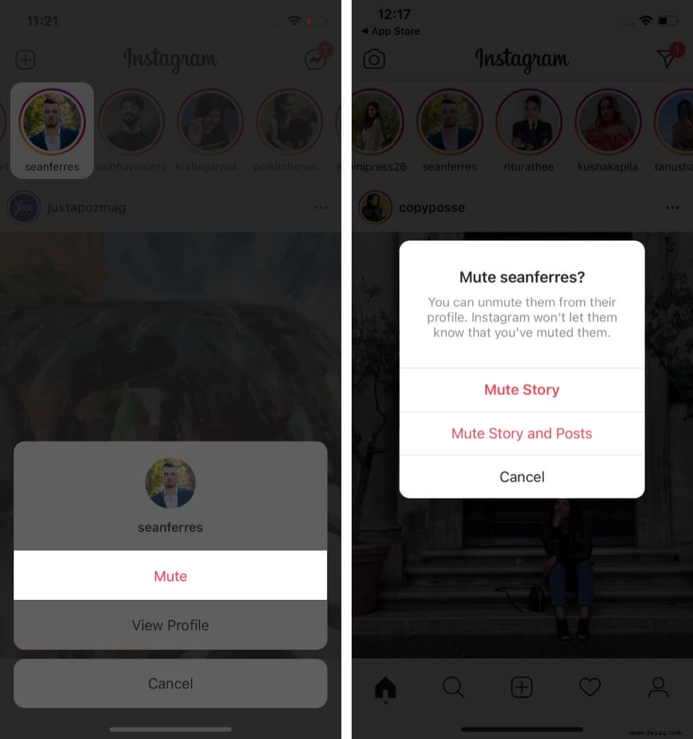So schalten Sie jemanden auf Instagram vom iPhone aus stumm (2021) 