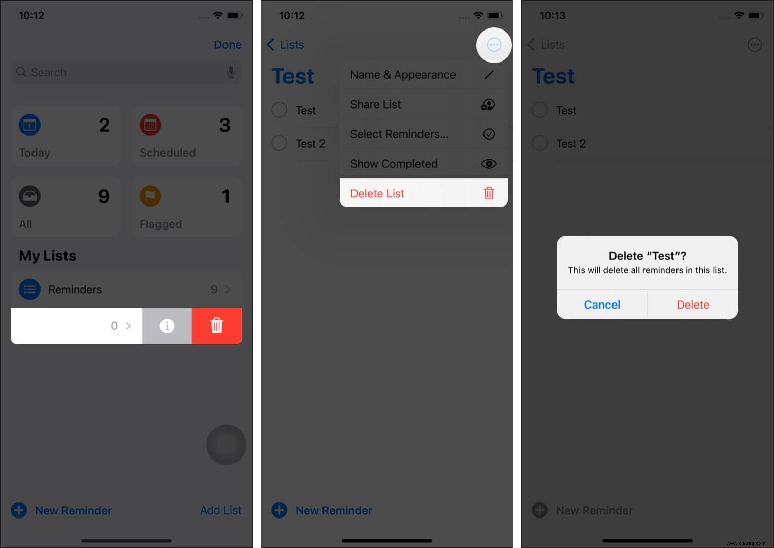 So verwenden Sie die Reminders-App auf iPhone und iPad 