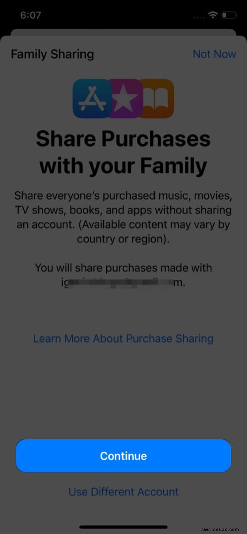 So teilen Sie gekaufte iPhone-Apps mit Familienmitgliedern 