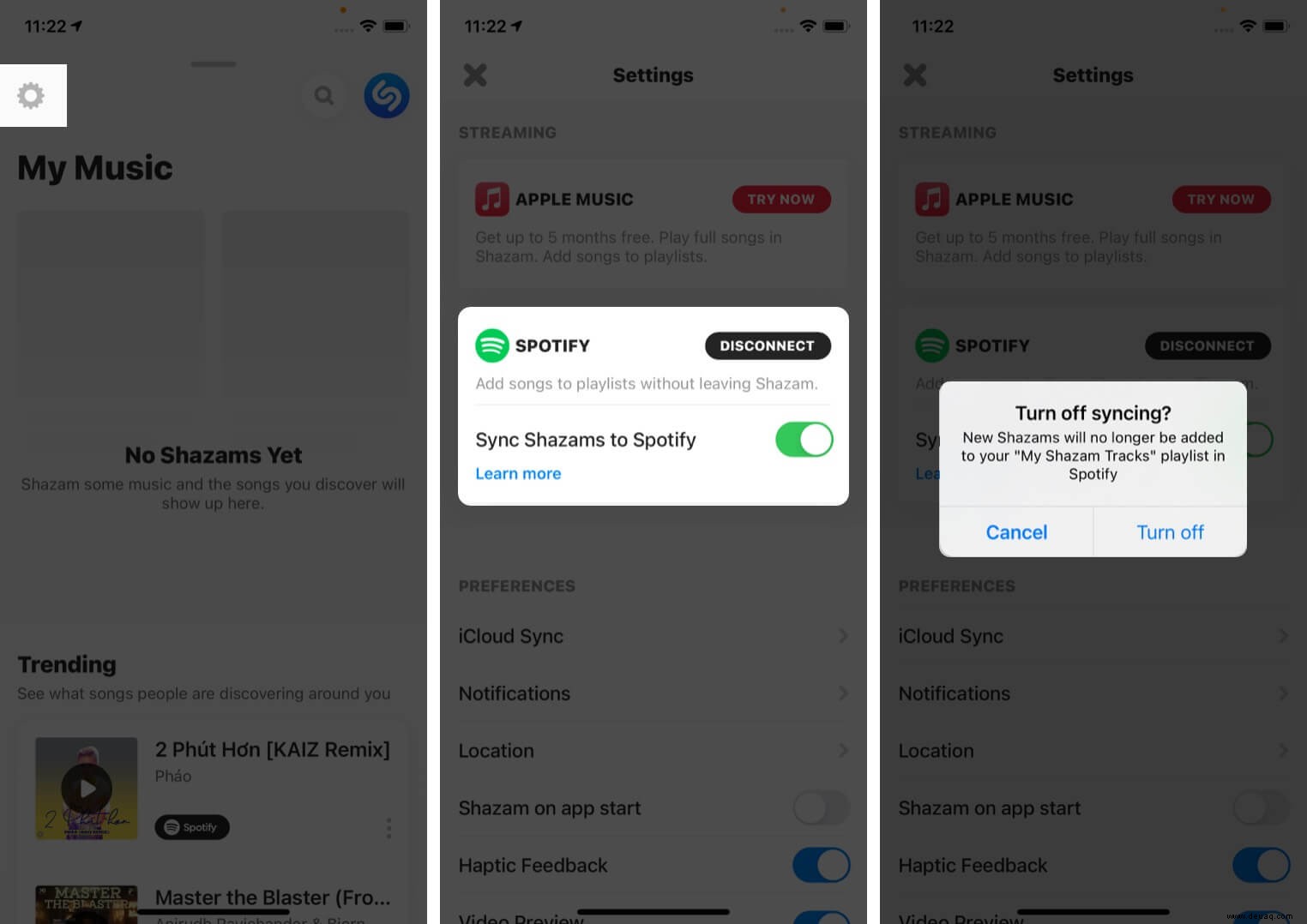 So verwenden Sie Shazam mit Apple Music, Snapchat und mehr 