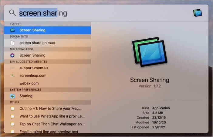 So teilen Sie Ihren Mac-Bildschirm mit einem anderen Mac (3 Möglichkeiten) 