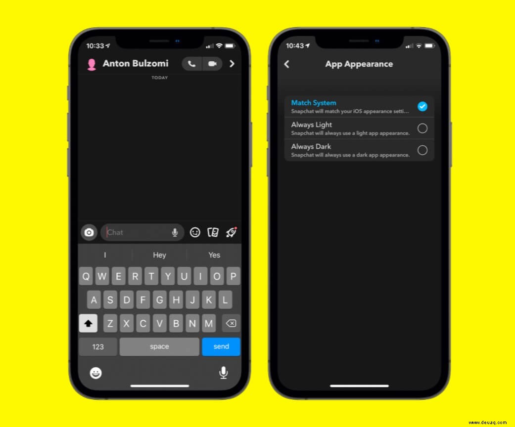 So erhalten Sie den Dunkelmodus auf Snapchat für iPhone (2021) 