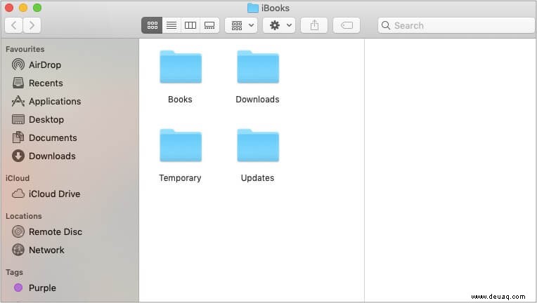 So finden Sie den Speicherort der iBooks-Bibliothek auf dem Mac 