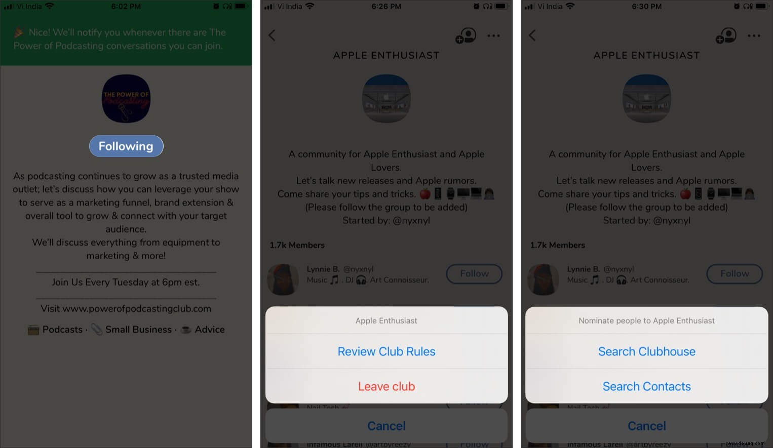 So verwenden Sie die Clubhouse-App auf dem iPhone:Ein Leitfaden für Anfänger 