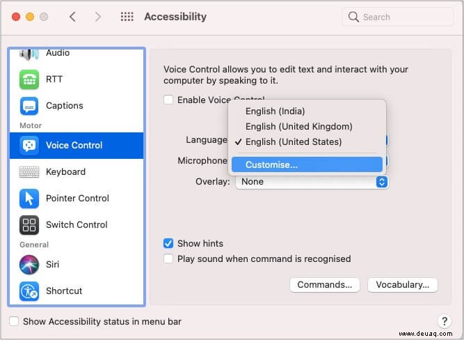So verwenden Sie die Sprachsteuerung auf dem Mac:Die ultimative Anleitung 