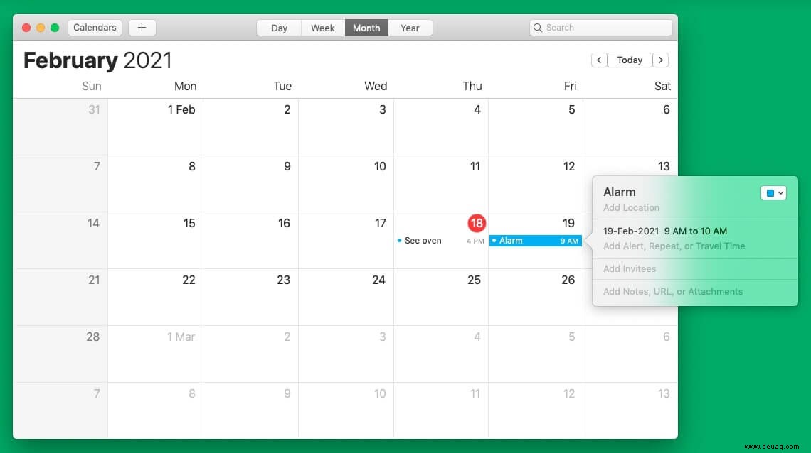 So stellen Sie einen Alarm auf dem Mac ein:5 Methoden erklärt 