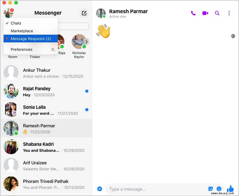 So finden Sie Ihren Facebook Messenger-Verlauf auf iPhone, iPad oder Desktop 