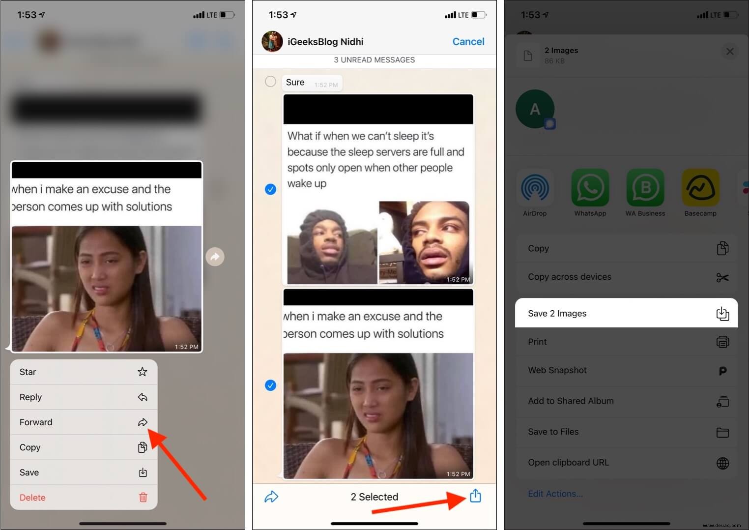 So verhindern Sie, dass WhatsApp Fotos auf der iPhone-Kamerarolle speichert 