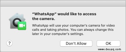 So tätigen Sie WhatsApp-Video- und -Audioanrufe auf dem Mac 