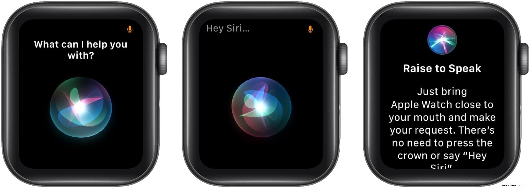 So senden Sie eine Nachricht auf der Apple Watch mit Siri 