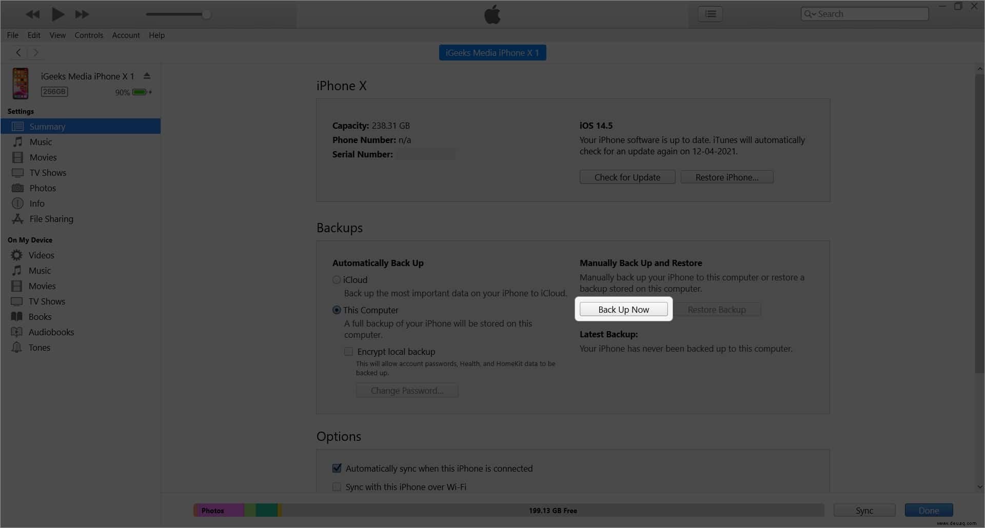 So sichern Sie iPhone und iPad auf iCloud, Mac oder Windows-PC 