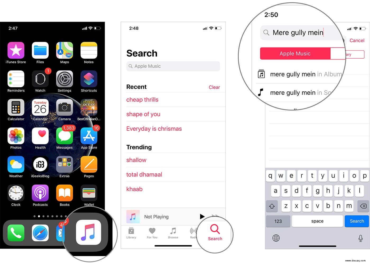 So stellen Sie einen Apple Music-Song als iPhone-Wecker ein 