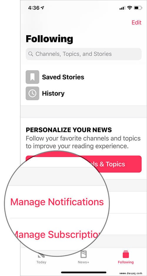 So verwenden Sie Apple News auf iPhone und iPad 