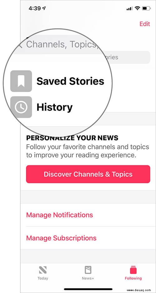 So verwenden Sie Apple News auf iPhone und iPad 