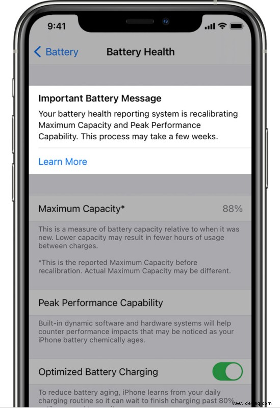 So kalibrieren Sie Ihren iPhone 11-Akku in iOS 14.5 neu 