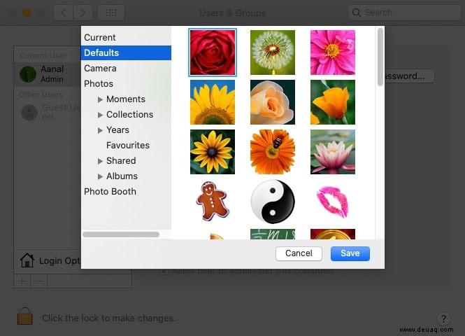So ändern Sie das Benutzerprofilbild auf dem Mac 