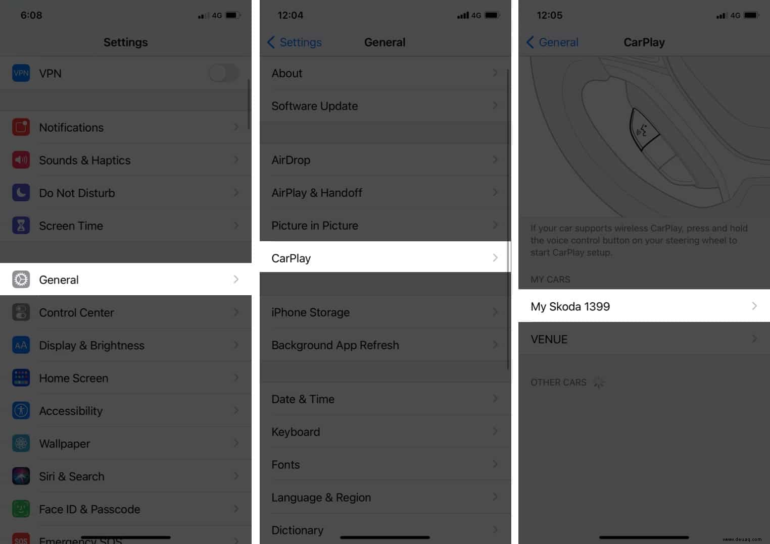 So deaktivieren Sie App-Benachrichtigungen in Apple CarPlay 