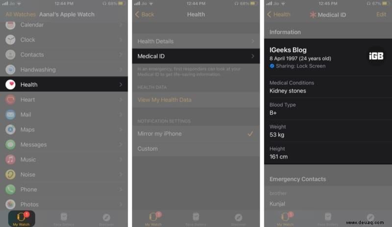 So richten Sie eine medizinische Notfall-ID auf dem iPhone und der Apple Watch ein 