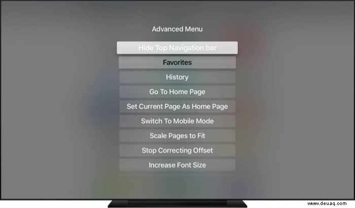 So installieren und verwenden Sie einen Webbrowser auf Apple TV 4 und 4K 