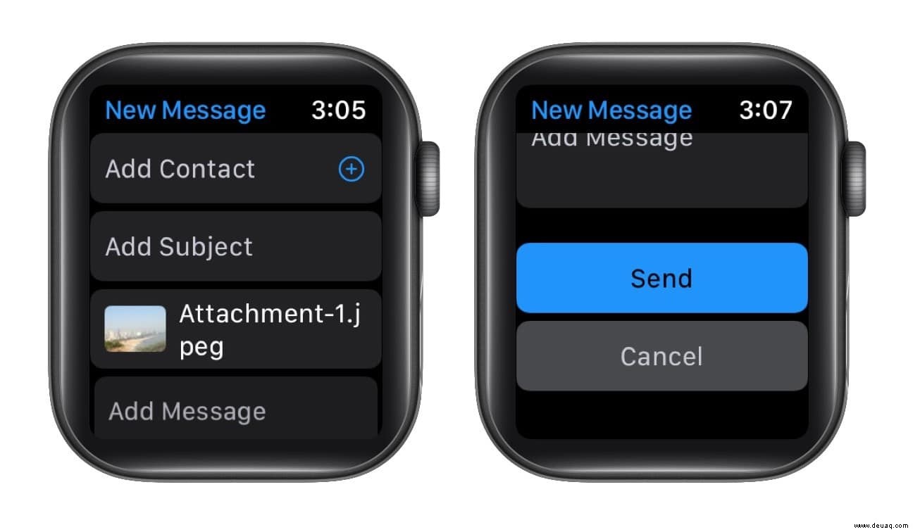 watchOS 8:So teilen Sie Fotos über Nachrichten und E-Mail auf der Apple Watch 