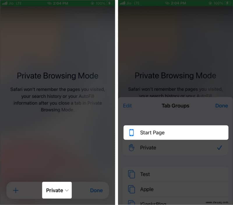 So aktivieren und verwenden Sie das private Surfen in Safari auf dem iPhone 
