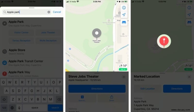 So legen Sie eine Stecknadel in Apple Maps auf dem iPhone oder iPad ab 