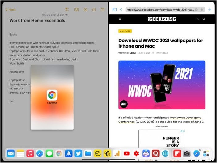 So funktioniert Multitasking auf dem iPad (iPadOS 15):Eine ultimative Anleitung 