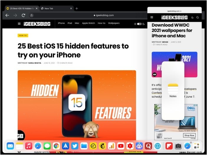 So funktioniert Multitasking auf dem iPad (iPadOS 15):Eine ultimative Anleitung 