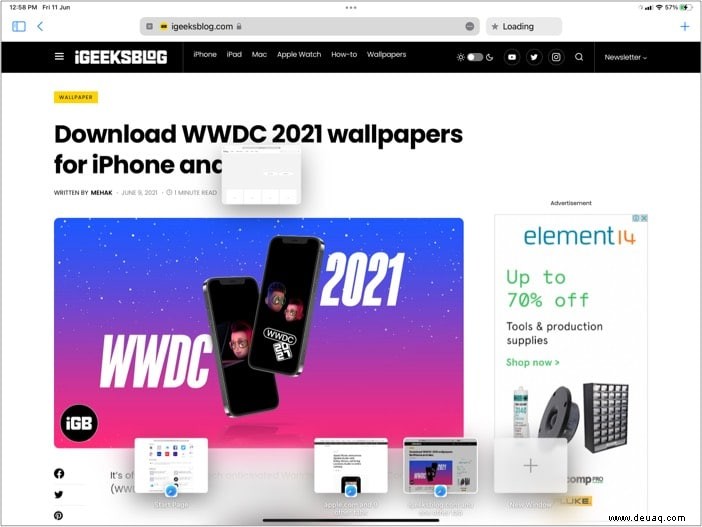 So funktioniert Multitasking auf dem iPad (iPadOS 15):Eine ultimative Anleitung 