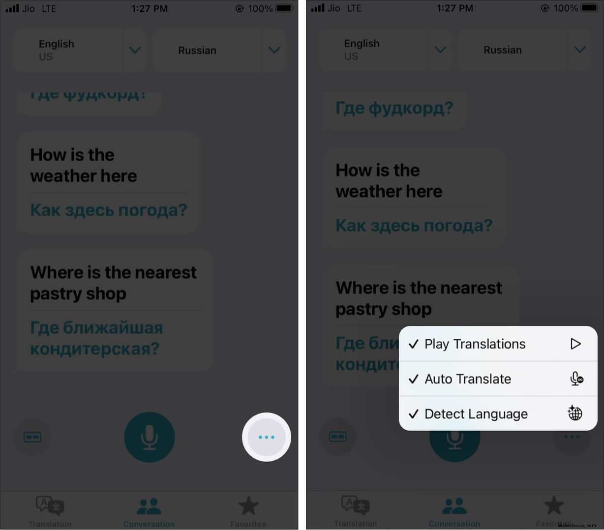 So verwenden Sie die Übersetzer-App auf dem iPhone (iOS 15 aktualisiert) 