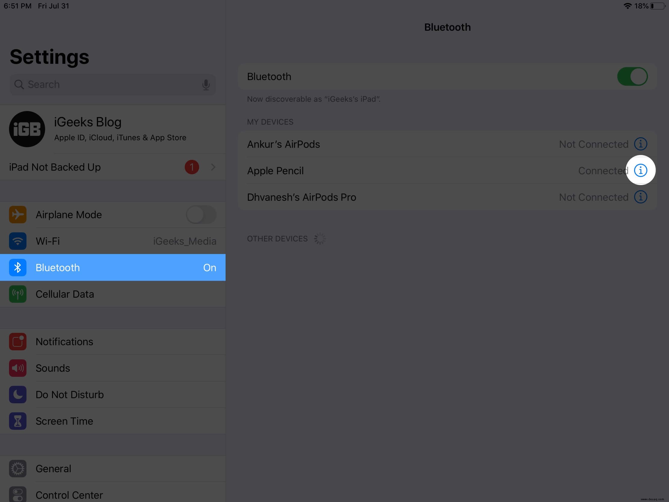 So koppeln, entkoppeln und laden Sie den Apple Pencil mit dem iPad 