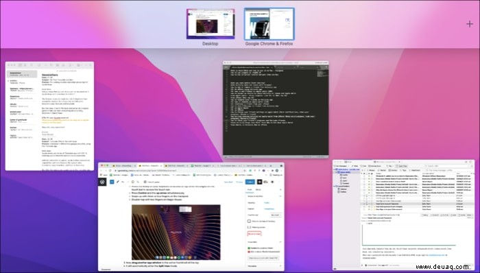 So teilen Sie den Bildschirm auf einem Mac:Ihr Leitfaden für Multitasking 