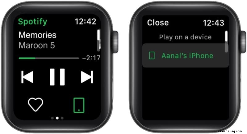 So verwenden Sie Spotify auf der Apple Watch zum Abspielen von Musik 