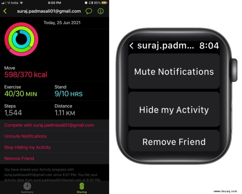 So teilen Sie Ihre Aktivitätsdaten von Apple Watch und iPhone 