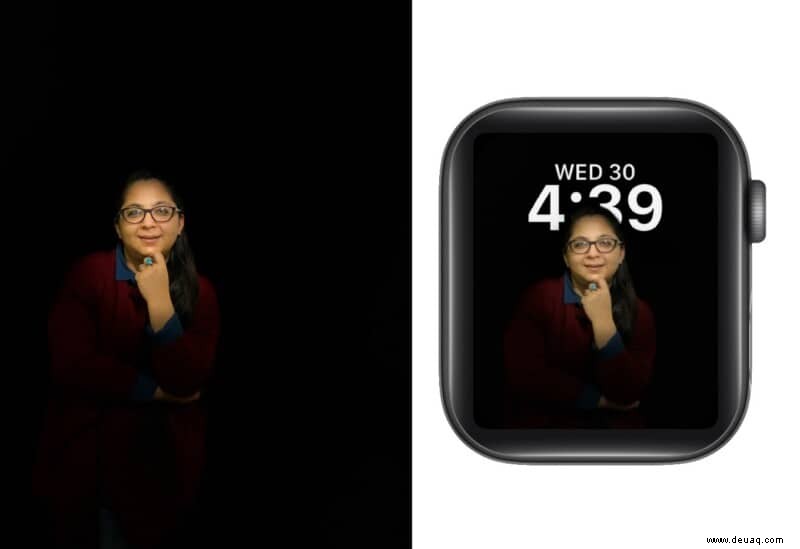 watchOS 8:So legen Sie Porträtfotos als Apple-Zifferblatt fest 