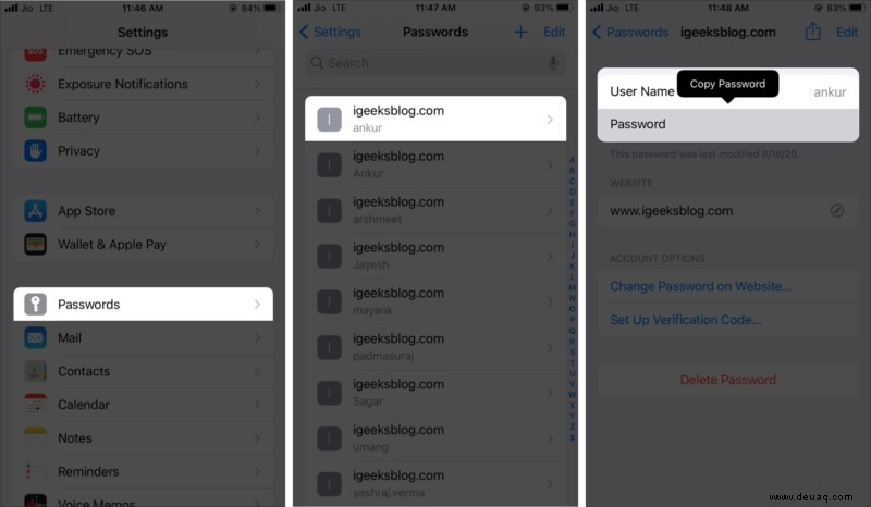So verwenden Sie AutoFill-Passwörter auf iPhone und iPad 