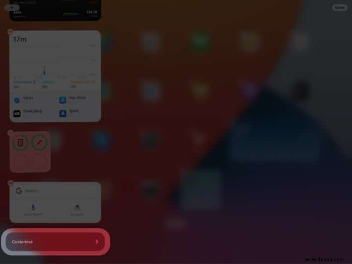 So fügen Sie Widgets auf dem iPad hinzu und verwenden sie (iPadOS 15) 