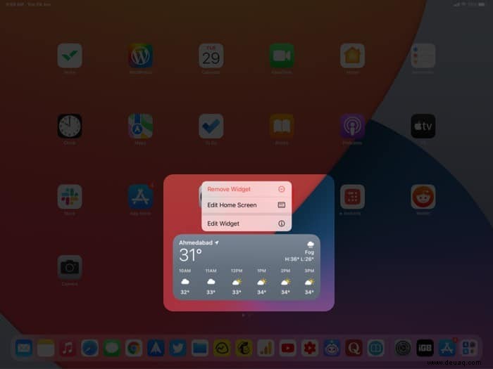 So fügen Sie Widgets auf dem iPad hinzu und verwenden sie (iPadOS 15) 