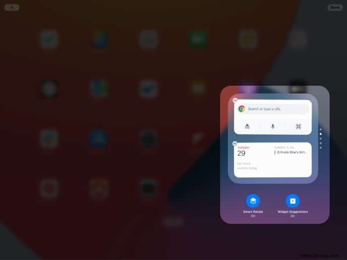 So fügen Sie Widgets auf dem iPad hinzu und verwenden sie (iPadOS 15) 