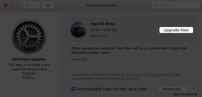 So laden Sie macOS Big Sur 11.5 Beta 5 auf einen Mac herunter 